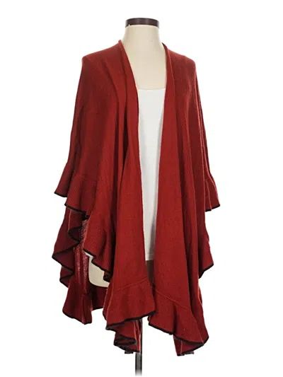 Pre-owned Assorted Brands Cardigan Sweater In Red
