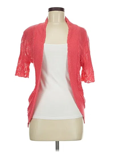 Pre-owned Assorted Brands Cardigan Sweater In Red