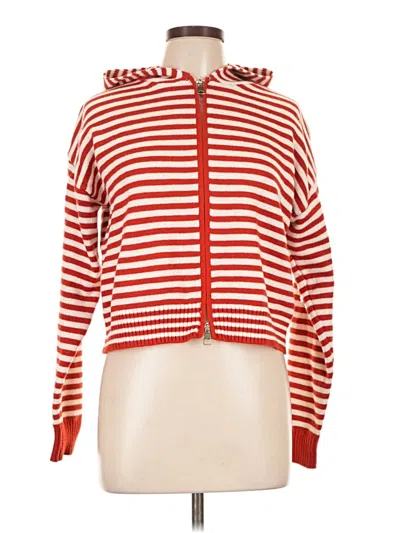 Pre-owned Assorted Brands Cardigan Sweater In Red
