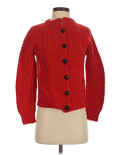 Pre-owned Assorted Brands Cardigan Sweater In Red