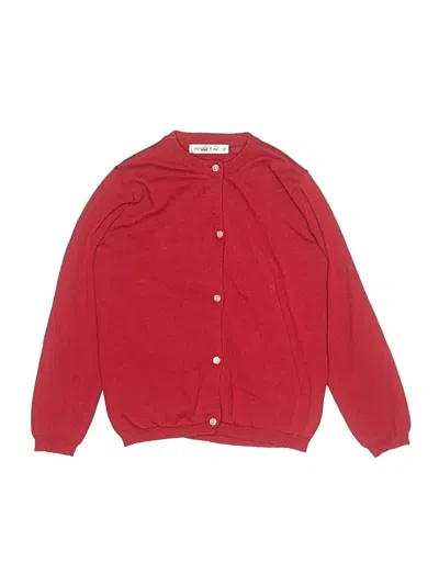 Pre-owned Assorted Brands Kids' Cardigan Sweater In Red