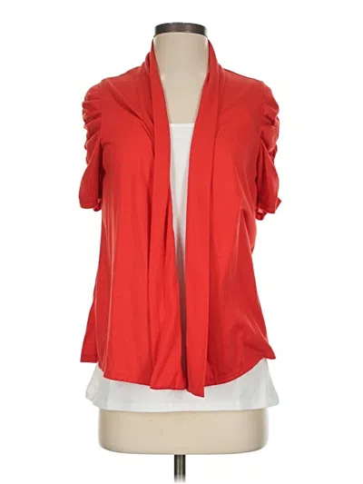 Pre-owned Assorted Brands Cardigan Sweater In Red
