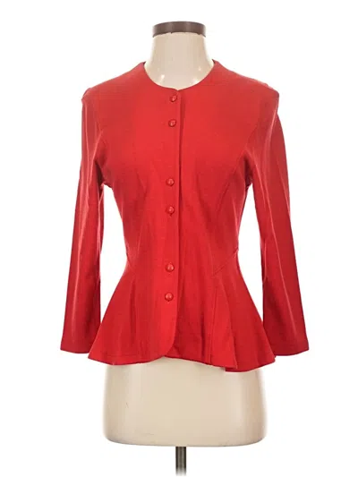 Pre-owned Assorted Brands Cardigan Sweater In Red