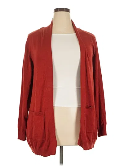 Pre-owned Assorted Brands Cardigan Sweater In Red