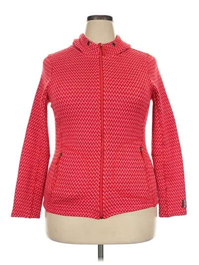 Pre-owned Assorted Brands Cardigan Sweater In Red