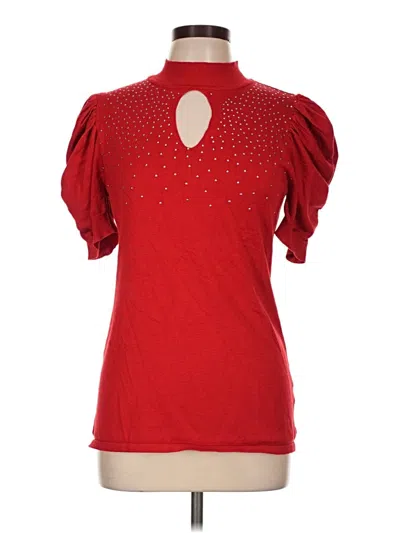 Pre-owned Assorted Brands Cardigan Sweater In Red