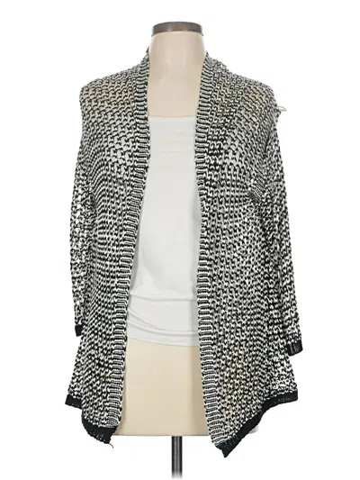 Pre-owned Assorted Brands Cardigan Sweater In Silver