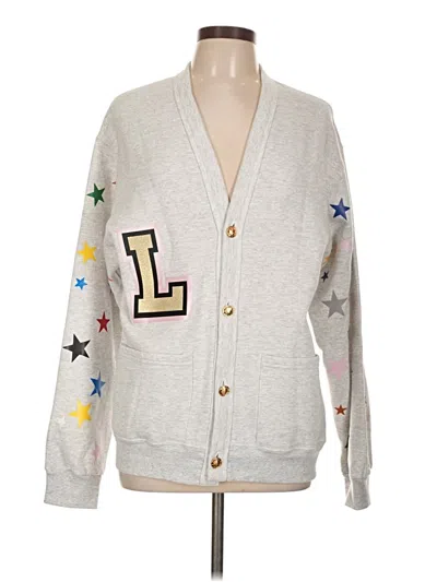 Pre-owned Assorted Brands Cardigan Sweater In Silver