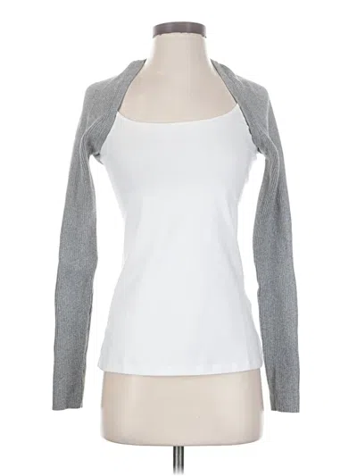 Pre-owned Assorted Brands Cardigan Sweater In Silver