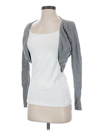 Pre-owned Assorted Brands Cardigan Sweater In Silver