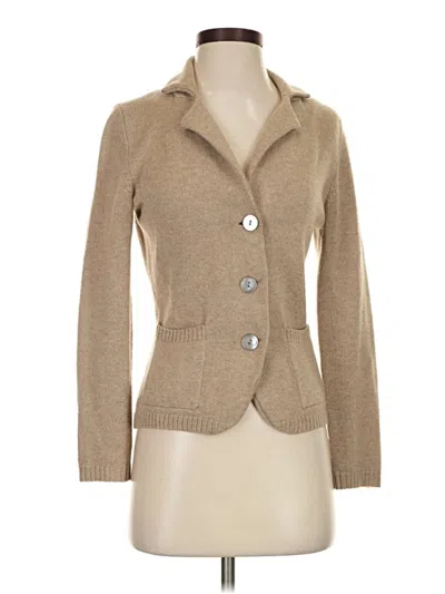 Pre-owned Assorted Brands Cardigan Sweater In Tan