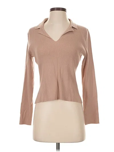 Pre-owned Assorted Brands Cardigan Sweater In Tan