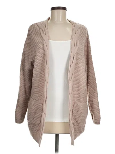 Pre-owned Assorted Brands Cardigan Sweater In Tan