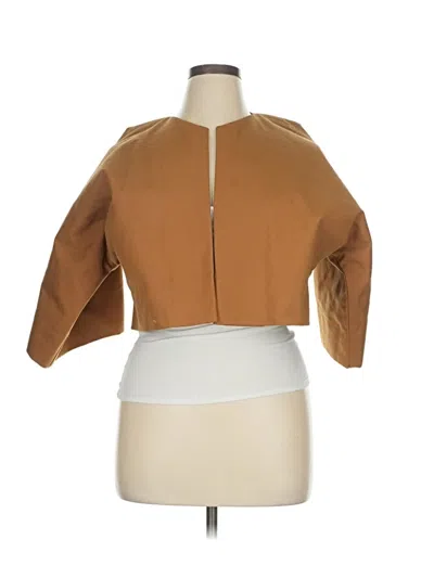 Pre-owned Assorted Brands Cardigan Sweater In Tan