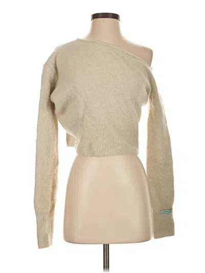 Pre-owned Assorted Brands Cardigan Sweater In Tan