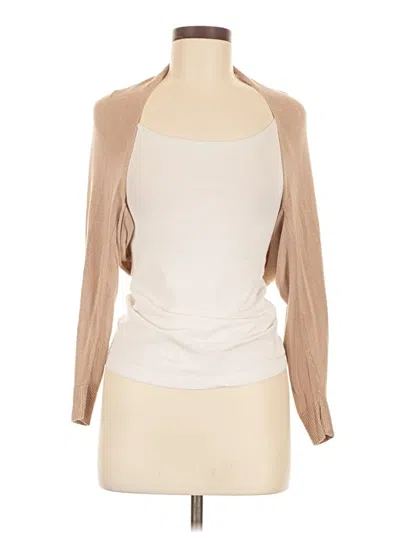 Pre-owned Assorted Brands Cardigan Sweater In Tan