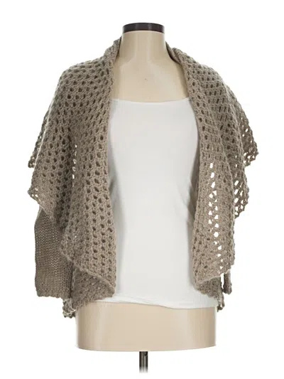 Pre-owned Assorted Brands Cardigan Sweater In Tan