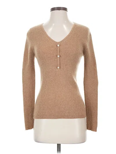 Pre-owned Assorted Brands Cardigan Sweater In Tan