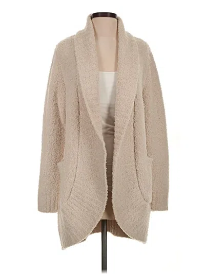 Pre-owned Assorted Brands Cardigan Sweater In Tan