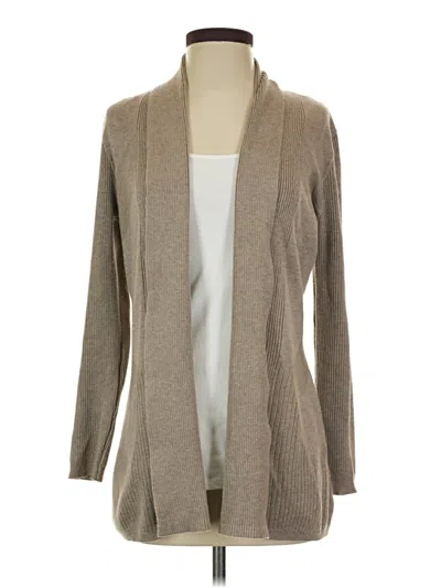 Pre-owned Assorted Brands Cardigan Sweater In Tan
