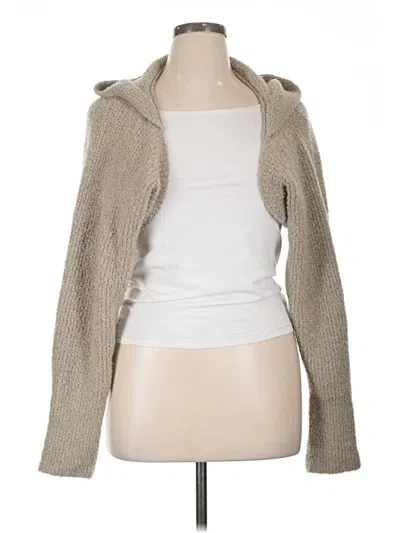 Pre-owned Assorted Brands Cardigan Sweater In Tan