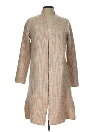 Pre-owned Assorted Brands Cardigan Sweater In Tan