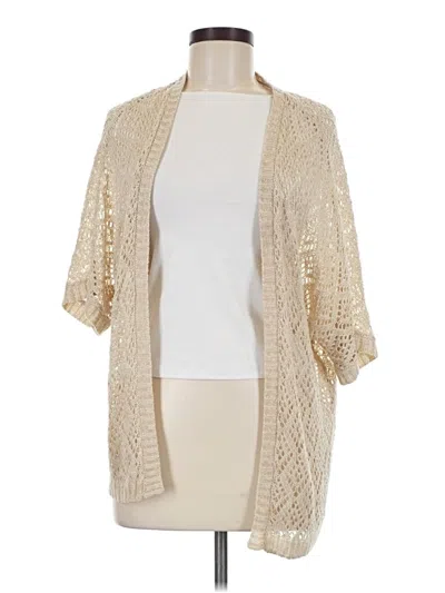 Pre-owned Assorted Brands Cardigan Sweater In Tan