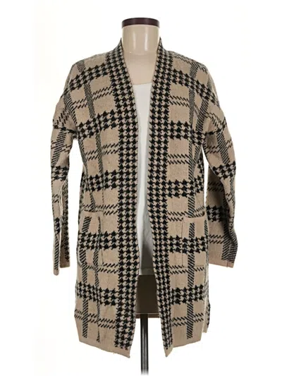 Pre-owned Assorted Brands Cardigan Sweater In Tan