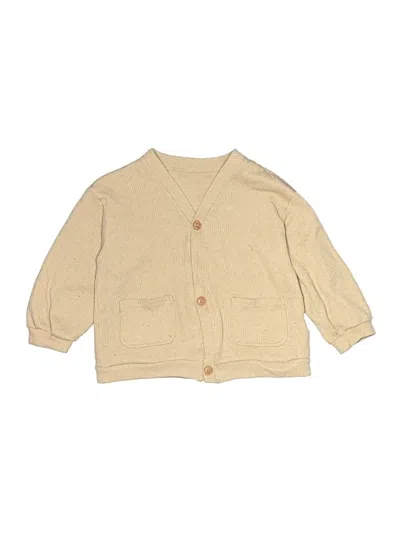 Pre-owned Assorted Brands Kids' Cardigan Sweater In Tan
