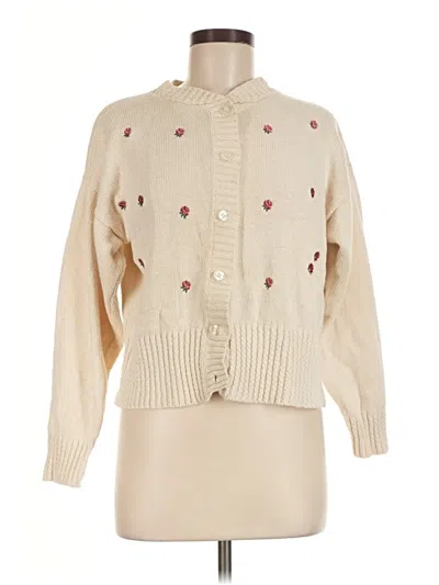 Pre-owned Assorted Brands Cardigan Sweater In Tan