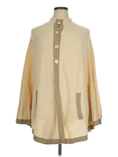 Pre-owned Assorted Brands Cardigan Sweater In Tan