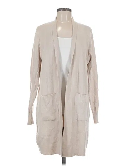 Pre-owned Assorted Brands Cardigan Sweater In Tan