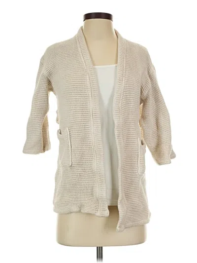 Pre-owned Assorted Brands Cardigan Sweater In Tan