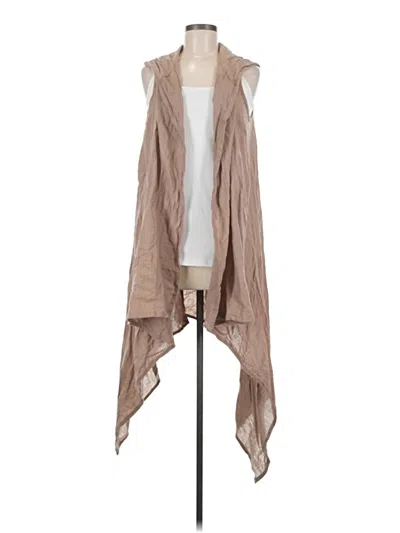 Pre-owned Assorted Brands Cardigan Sweater In Tan