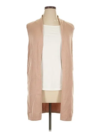 Pre-owned Assorted Brands Cardigan Sweater In Tan