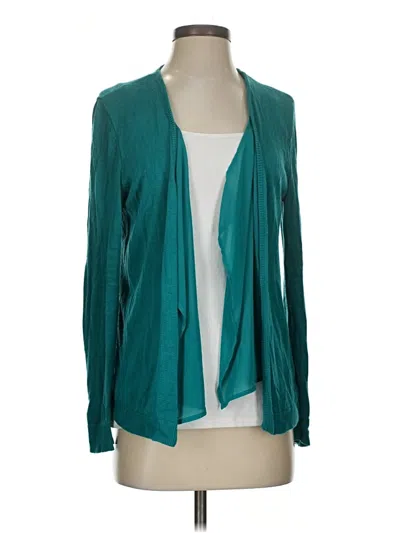 Pre-owned Assorted Brands Cardigan Sweater In Teal