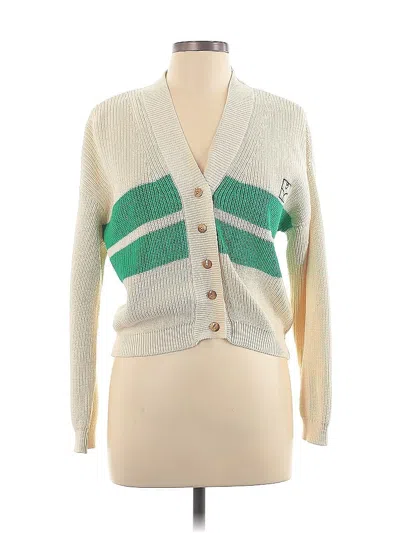 Pre-owned Assorted Brands Cardigan Sweater In White