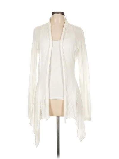 Pre-owned Assorted Brands Cardigan Sweater In White