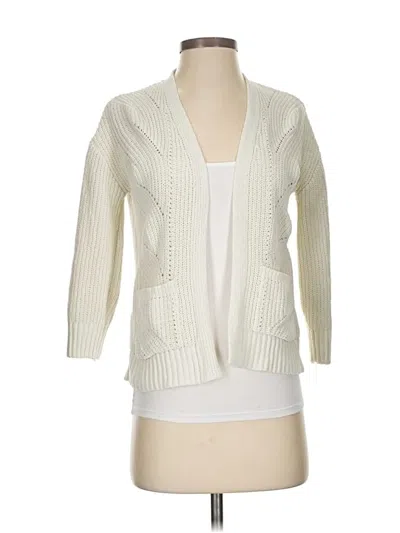 Pre-owned Assorted Brands Cardigan Sweater In White