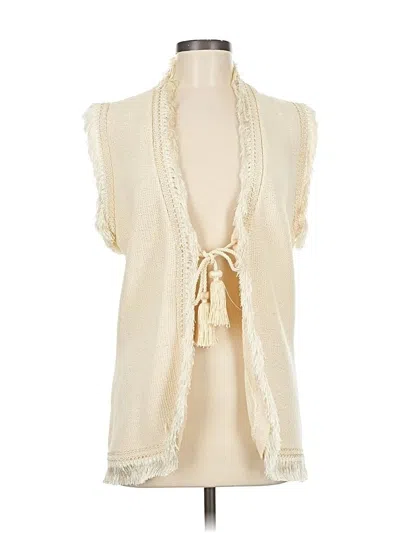 Pre-owned Assorted Brands Cardigan Sweater In White