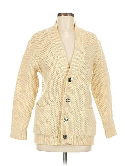 Pre-owned Assorted Brands Cardigan Sweater In White