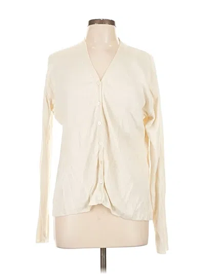 Pre-owned Assorted Brands Cardigan Sweater In White