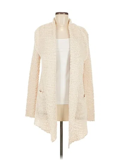 Pre-owned Assorted Brands Cardigan Sweater In White