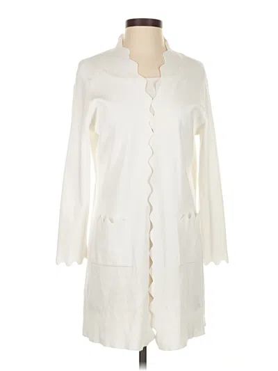 Pre-owned Assorted Brands Cardigan Sweater In White