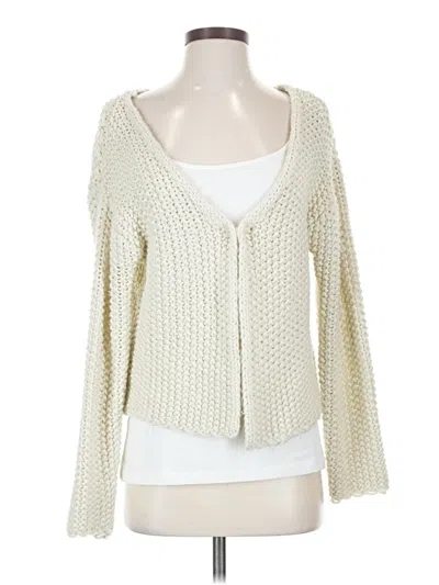 Pre-owned Assorted Brands Cardigan Sweater In White