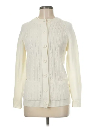 Pre-owned Assorted Brands Cardigan Sweater In White