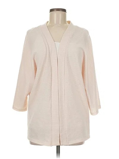 Pre-owned Assorted Brands Cardigan Sweater In White