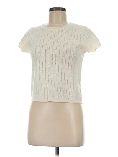 Pre-owned Assorted Brands Cardigan Sweater In White