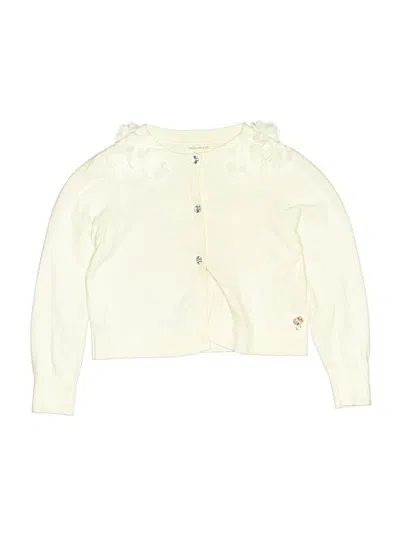 Pre-owned Assorted Brands Kids' Cardigan Sweater In White