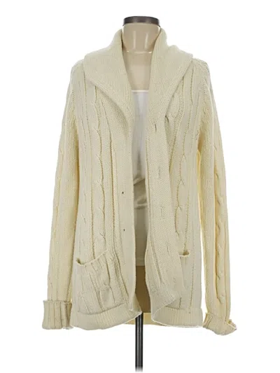 Pre-owned Assorted Brands Cardigan Sweater In White